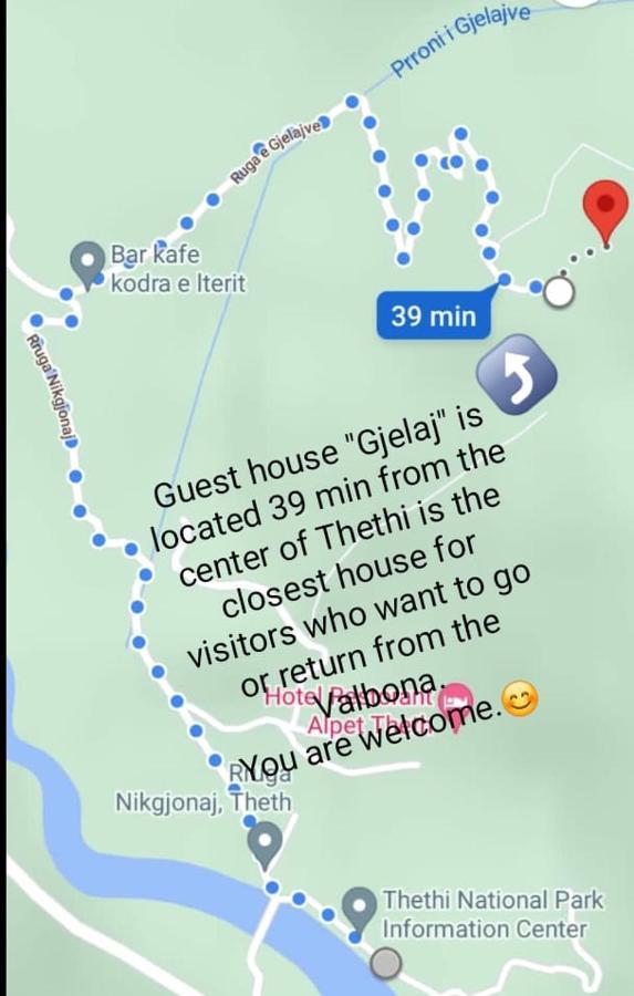 Guest House Gjelaj Тети Экстерьер фото
